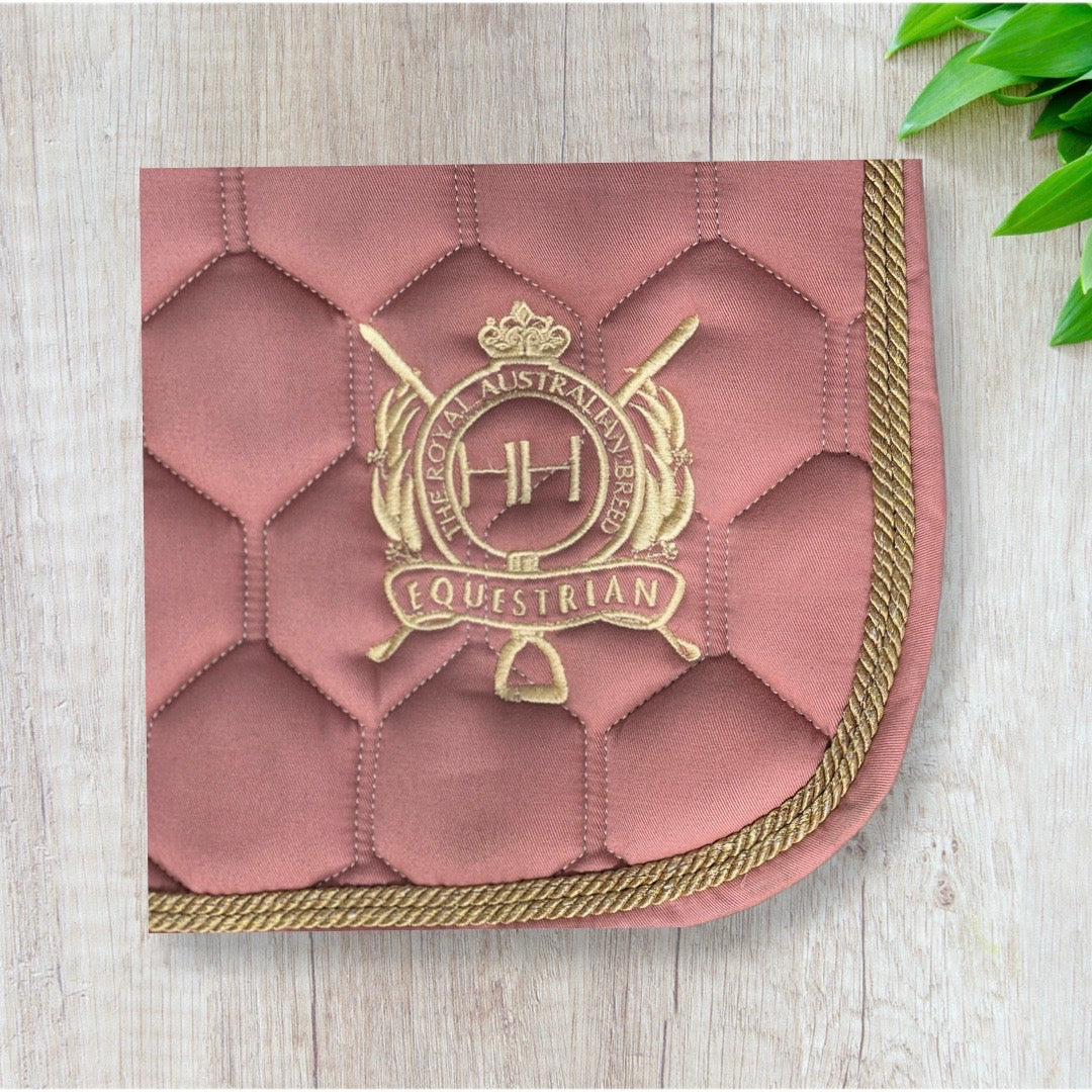 Quilted Saddle Pad - Vintage Pink