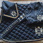 Quilted Saddle Pad - Black & Gold