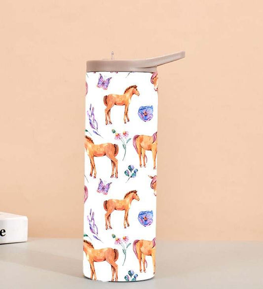 Drink Bottle - Equestrian Print